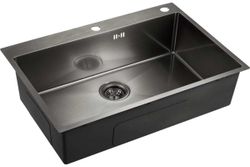 Мойка EMAR EMB-125A PVD Nano Dark (Нержавеющая сталь/Черный), EMAR