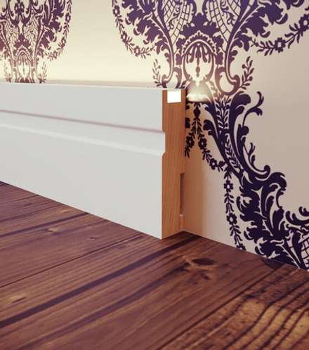 Плинтус МДФ EVROWOOD, PN 022 LED, Белый