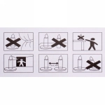 Свечи для торта «С днём рождения» 13 шт.,3 см, Золото