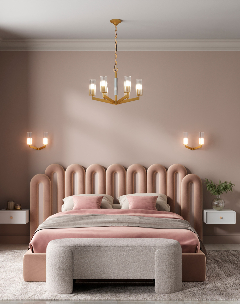 Люстра подвесная Moderli V11074-6P Brass