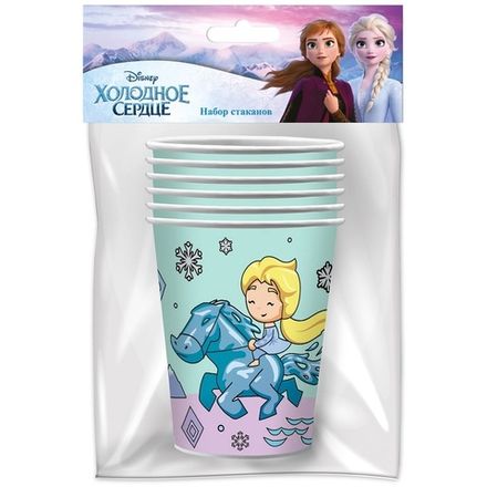 Стаканы "Холодное Сердце" стиль чиби 250 мл