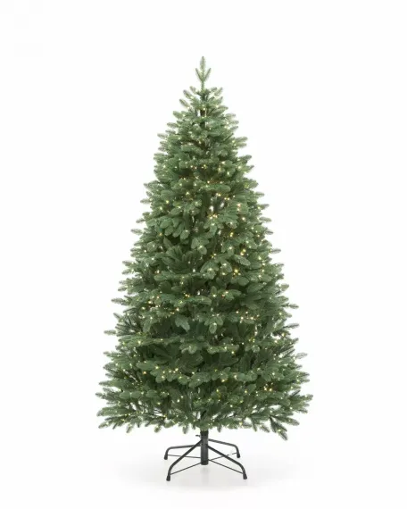 Искусственная елка Олимпия 150 см., 100% литая хвоя, теплых белых LED ламп, ЕлкиТорг (265150)