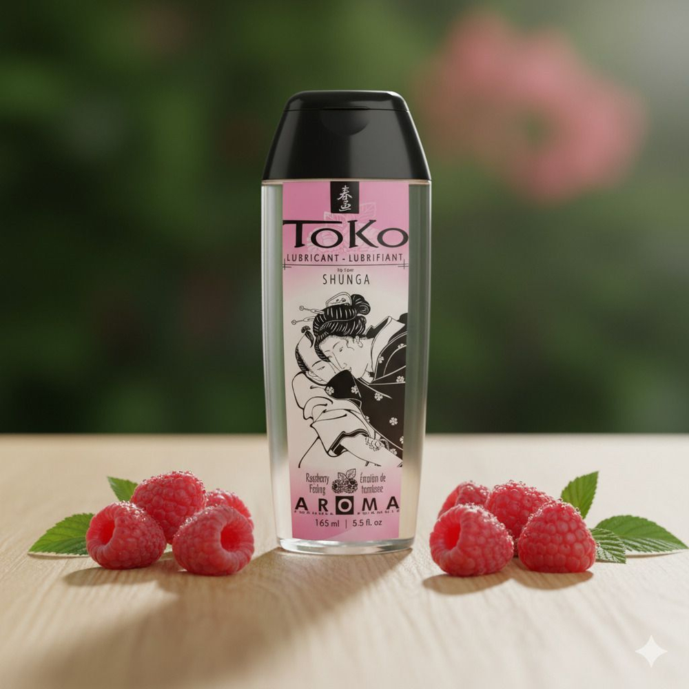 Интимная смазка Shunga TOKO Aroma Raspberry, 165 мл, малина