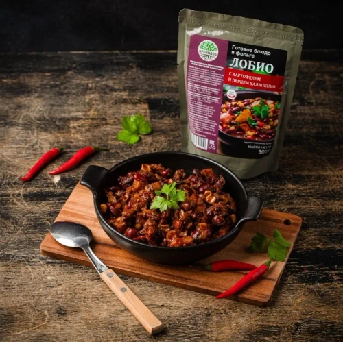 Лобио с картофелем и халапеньо Кронидов