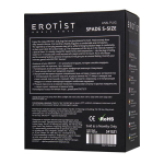 Черная анальная втулка 8см Erotist Toys Anal Plug Spade Size S