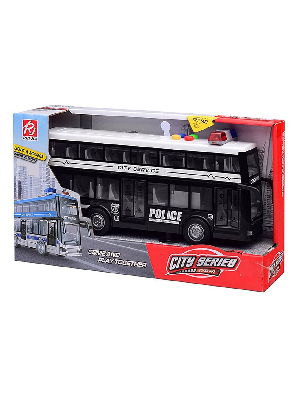 Игровая машинка Полицейский Автобус на батарейках (RJ5514B)