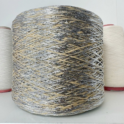 HAREM - Luxury Production by Ri.go.; 88% хлопок, 12% фольга; 240м/100гр; col.1693, цвет: песочный, фольга серебро