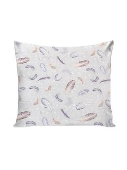 Постельное белье перкаль Сказка "Перышко" 1,5-сп Наволочка 70х70 см 1 шт Простынь на резинке 90x200 см Пододеяльник 145x215 см