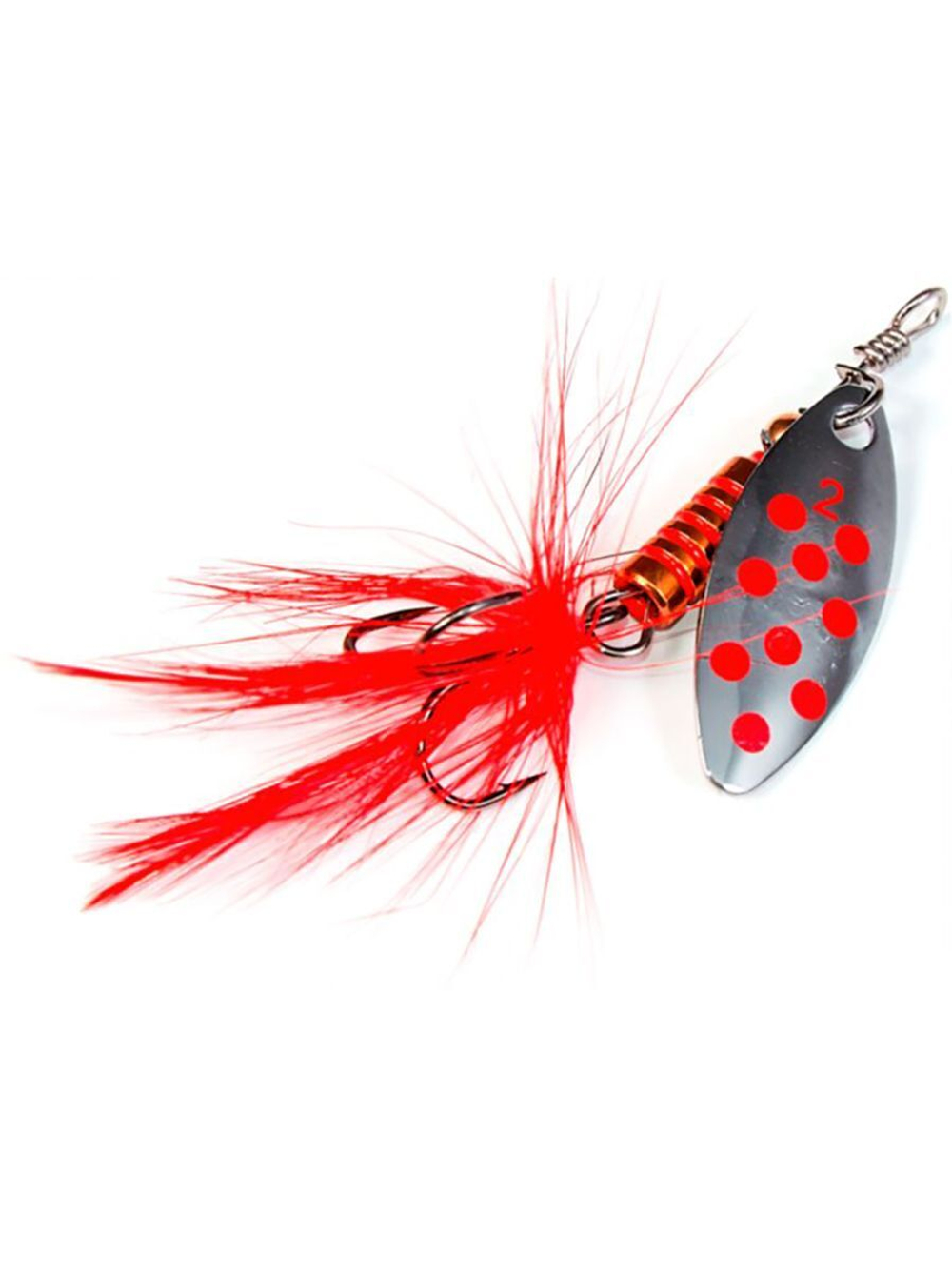 Блесна вращающаяся Lucky John SPIN X LONG 05 12,0г CR (5шт. в упк.)