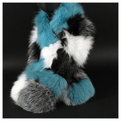 Меховой шарф «Северное сияние»