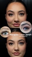 Светло-серые линзы на 12 мес. Marquise Lucia Parati/ Серые линзы для темных карих и черных глаз
