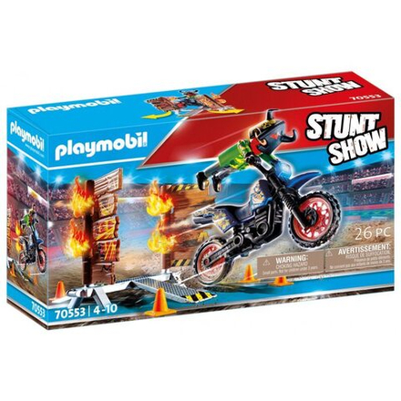 Playmobil - Stunt Show: Мотор с горящим препятствием 70553