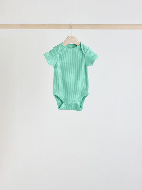 Боди с коротким рукавом для малышей Next AA6-356, 5 шт., Красный, Желтый