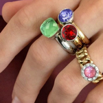 Кольцо Qudo FIRENZE 18 (S) Peridot 107000/40-4516 18 размер 18