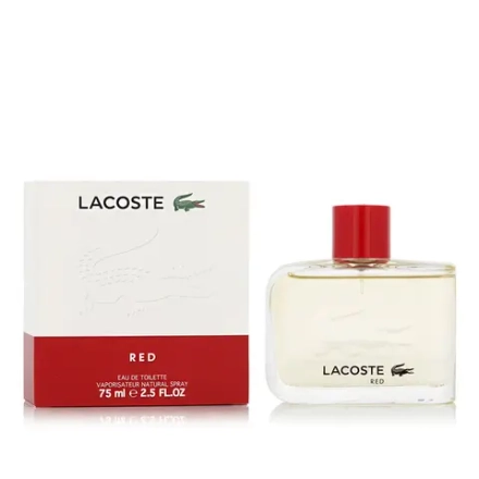 Мужская парфюмерия Lacoste EDT Red 75 мл туалетная вода с нотами туи и зеленого яблока