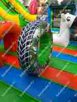 Коммерческий надувной батут "Большой зверинец" 9*5,5*7,7 м