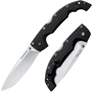 Складной нож Cold Steel 29AXB Voyager Extra Large Drop Plain Edge c клинком из стали AUS-10A, рукоять Grivory (Griv-Ex)