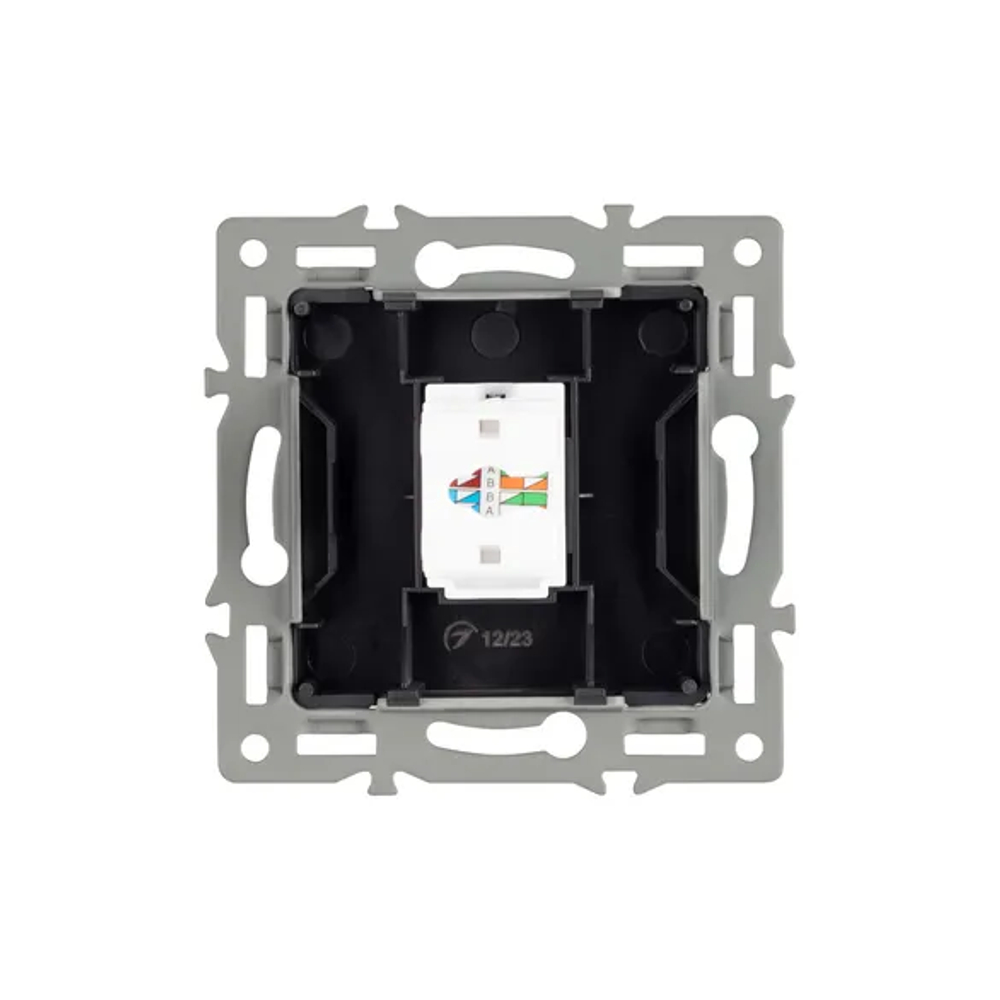 Механизм компьютерной розетки SCT-MPC1-PL-BK (RJ-45, CAT6) (Arlight, -) 045334