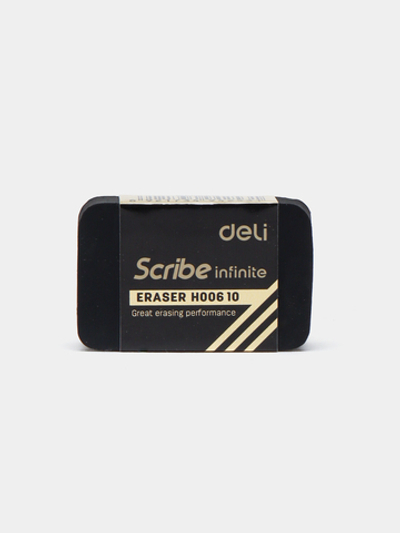 Ластик Deli Scribe Infinite 30х11х46мм черный EH00610