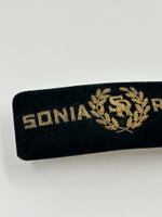 Заколка из чёрного бархата Sonia Rykiel