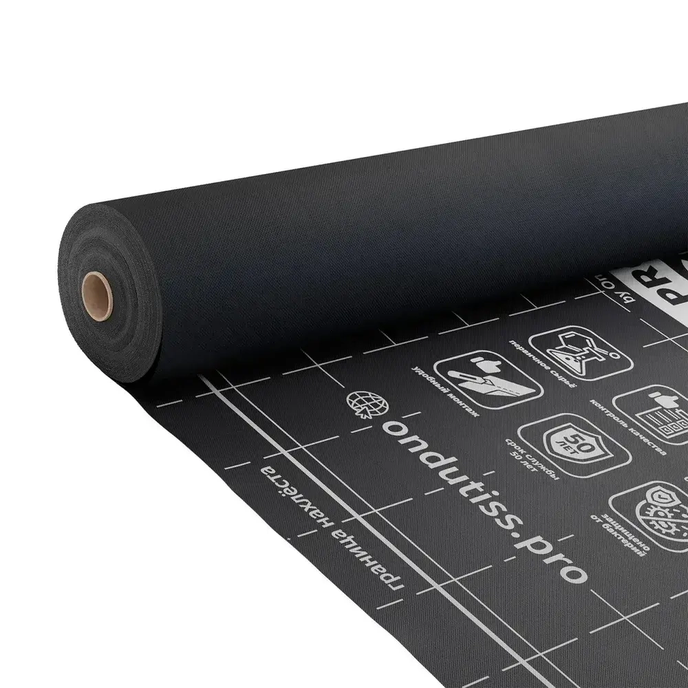 Ветрозащита ONDUTISS PRO А 75м2, ветрозащитная пленка высокой прочности профессиональная Ондутис Про А