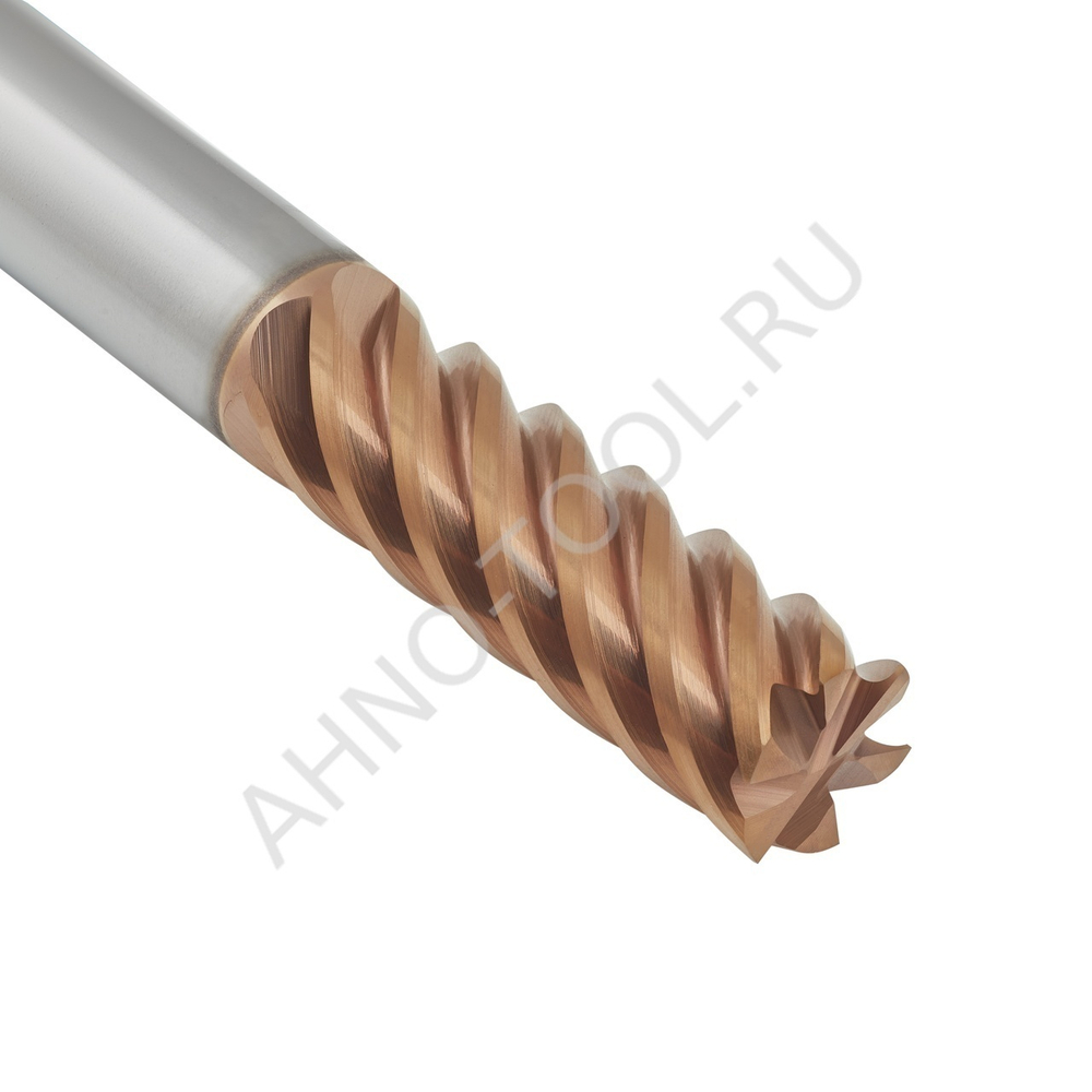 Фреза твердосплавная концевая  14мм (L=75, l=35, хв=14) Z6 45° по стали, нержавеющей стали, чугуну B