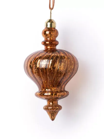 Винтажное стеклянное украшение-тюльпан Сокровище Балтики 8*15 см., Karlsbach (14552)