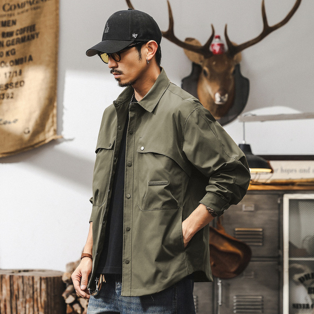 Куртка лёгкая мужская весна в Американском стиле от Jerryeno