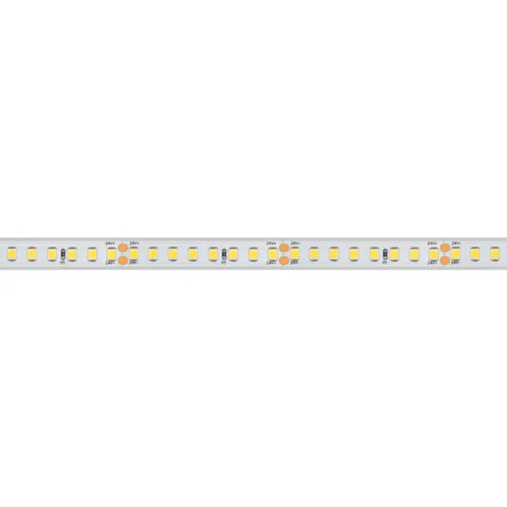 Светодиодная лента RTW 2-5000PS 24V Warm2700 2x (2835, 160 LED/m, LUX) (Arlight, 12 Вт/м, IP67) 024545