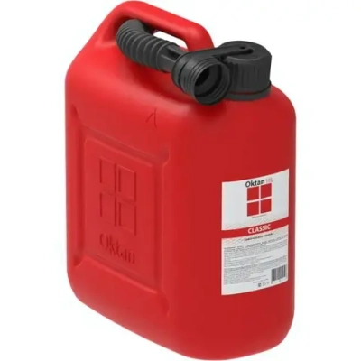 Канистра топливная пластиковая 10 л Oktan Классик, красная