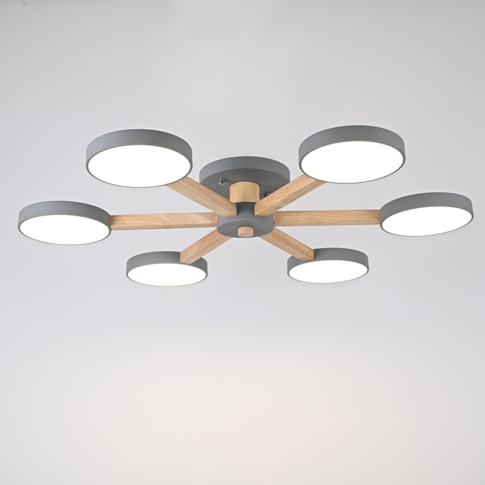 Потолочная Люстра Turna 6 Gray By Imperiumloft