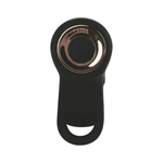 Черный вибромассажёр с клиторальной стимуляцией - 13,2 см. (Цвет: черный)