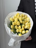 Букет из 35 лимонного тюльпана- M