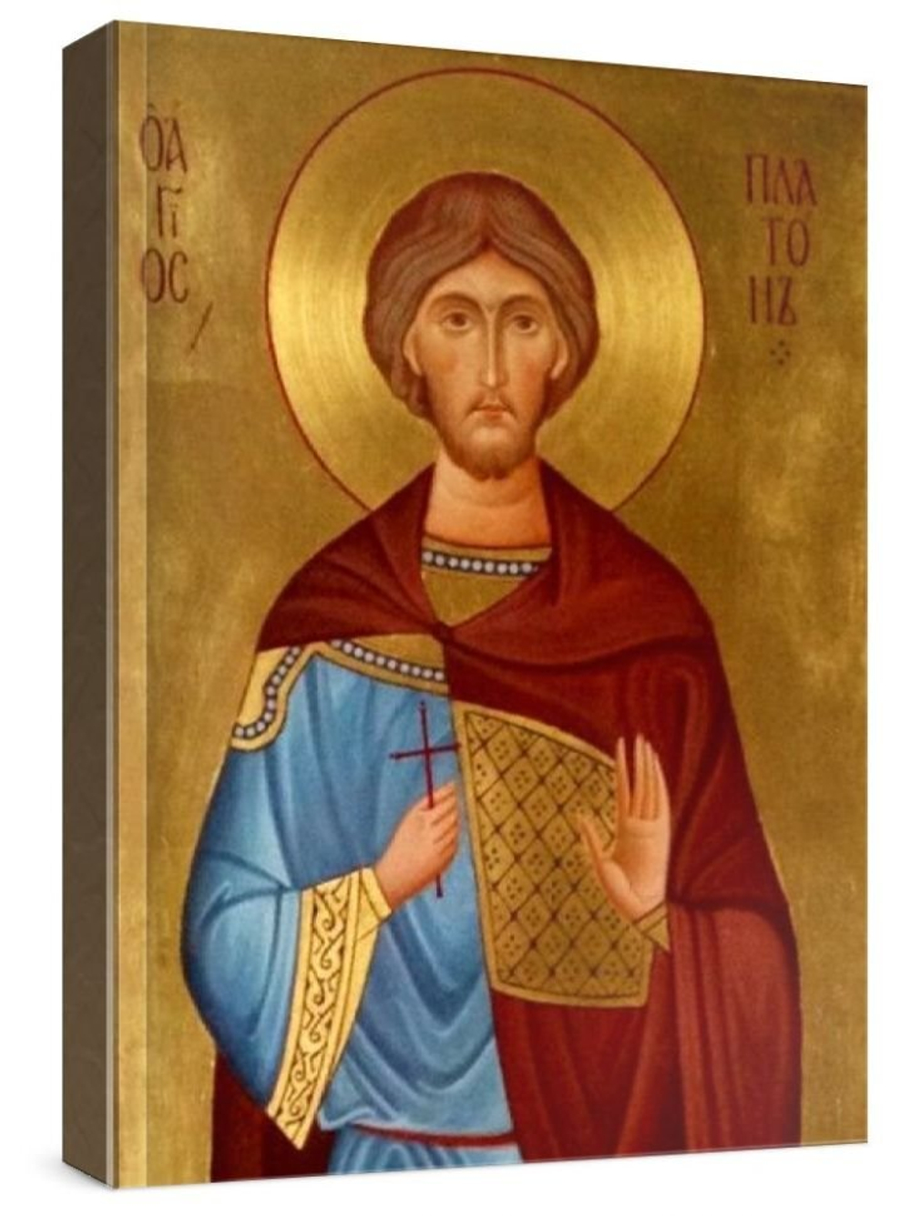 Платон Анкирский (рукописная икона)