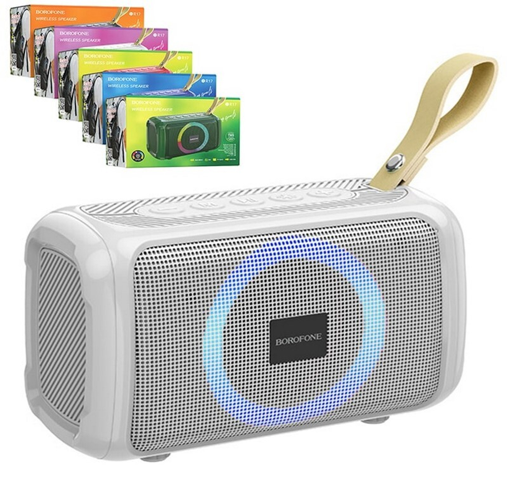 Колонка - Bluetooth BOROFONE BR17 (серый)