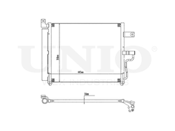 Радиатор кондиционера UNIO RAD-30006