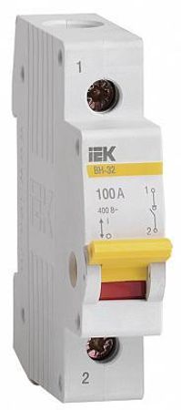Выключатель нагрузки ВН-32 1п 100А на DIN-рейку IEK (MNV10-1-100)