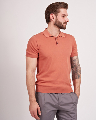 Поло с коротким рукавом на пуговицах Atelier Portofino