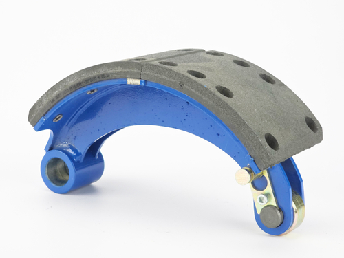 Колодка барабанного тормоза а/м КАМАЗ Компас 9 мост JAC N 90 (OE: 3501040LE710/ передняя/ верхняя/ сварная) (1шт.) АККОР