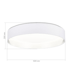 SLE300552-01 Светильник потолочный Белый/Белый, Серебристый LED 1*50W 3000K/4000K/5000K BRESCIA
