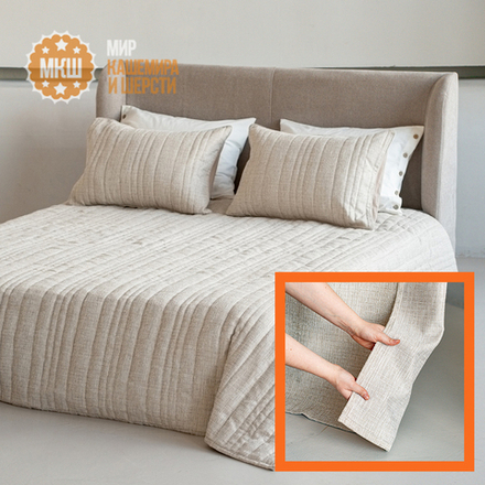 Комплект штор и покрывала АССТЕР (арт. BL10-460-02) - бежевый