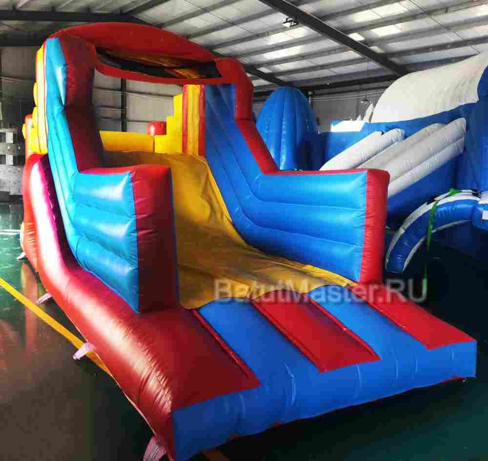 Детский надувной батут "Отличное настроение" 6*2,2*2,8 м PR-12022