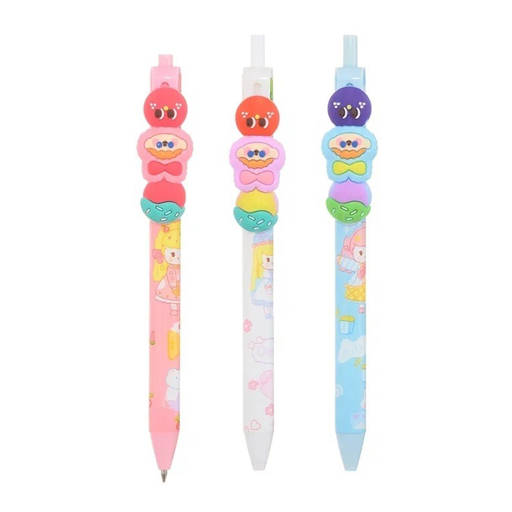 Ручка шариковая, автоматическая, Jiandan, синие чернила, с насадкой, серия "MILK CAKE", 36 шт