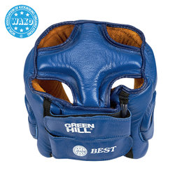 HGB-4016w Кикбоксерский шлем BEST WAKO Approved синий