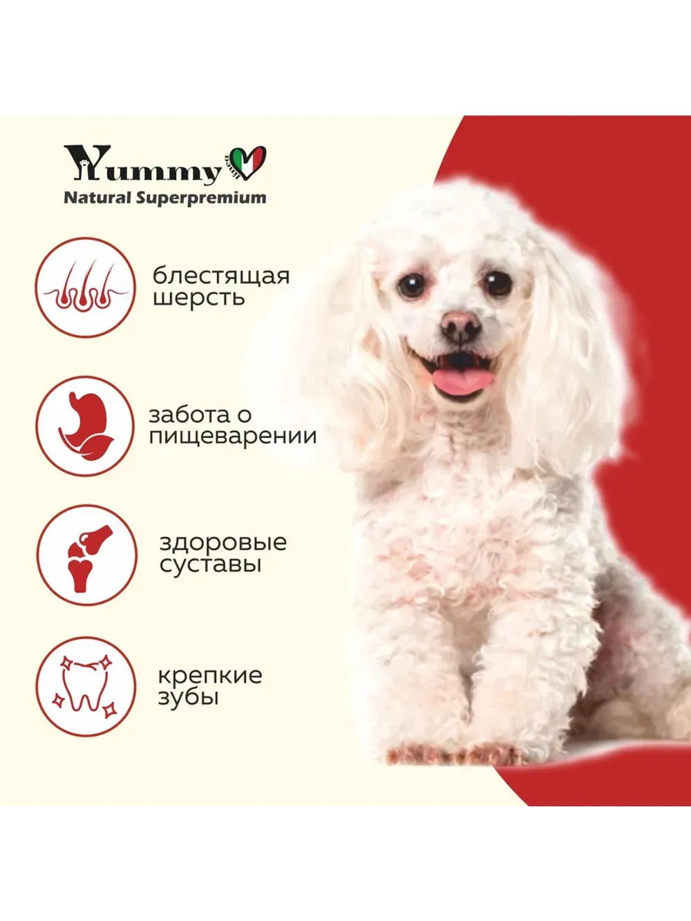 Корм для взрослых собак мелких пород, ягненок 1,5 кг