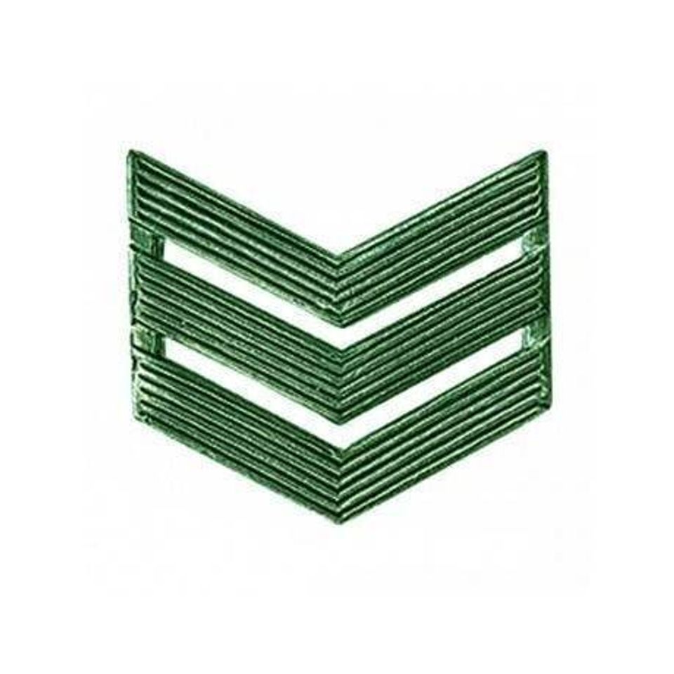 Лычка сержант металлическая полевая