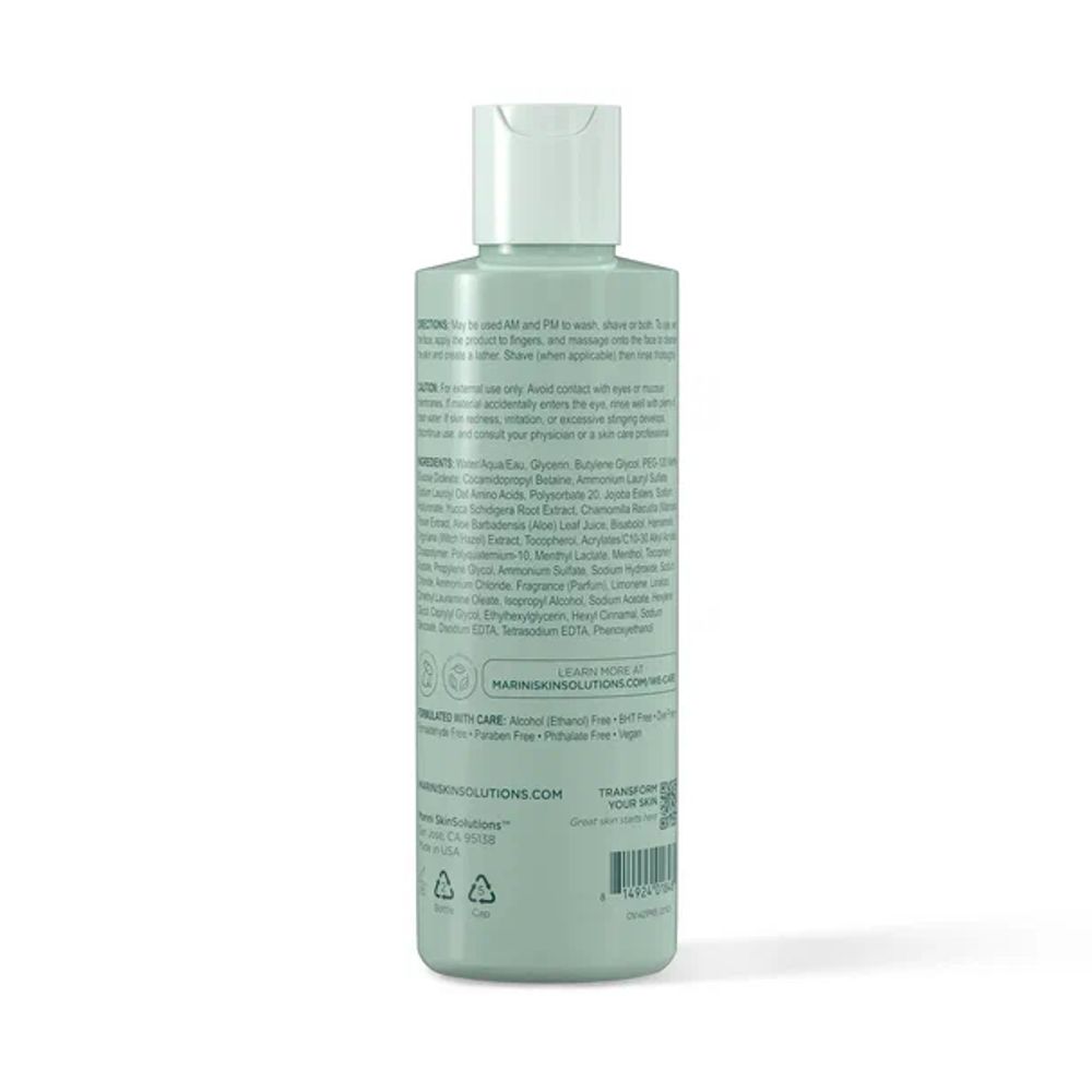 Jan Marini MARINI SHAVE & CLEANSING GEL Мужской гель для умывания и бритья с увлажняющим и восстанавливающим действием. Объем: 177 мл.