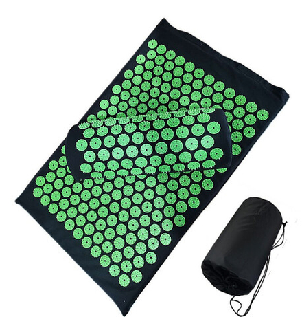Массажный набор акупунктурный коврик + подушка Comfortex (черно-зеленый)