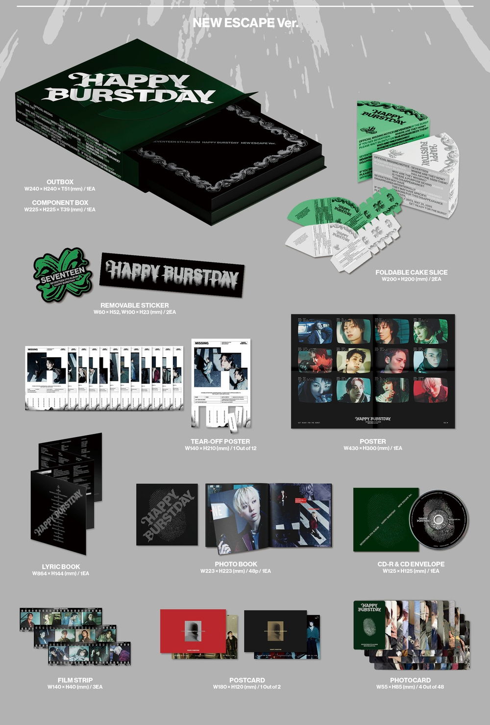 Альбом SEVENTEEN - 5th Album [HAPPY BURSTDAY]