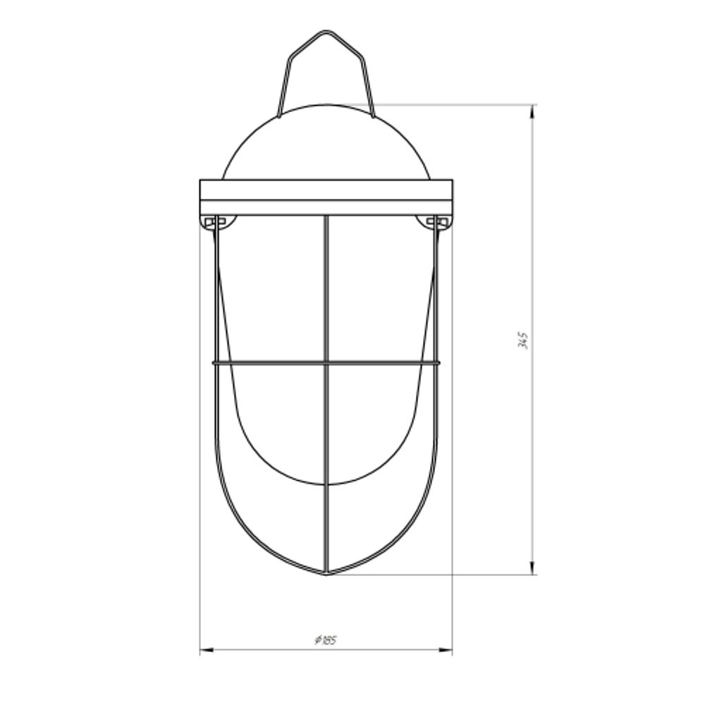 Светильник ЭРА НСП 41-200-003 с решеткой Желудь сталь стекло IP54 E27 max 200Вт 172х306х315 белый | Светильники НСП (Желуди)